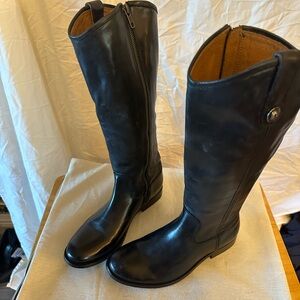 Frye Melissa button side zip knee length boots